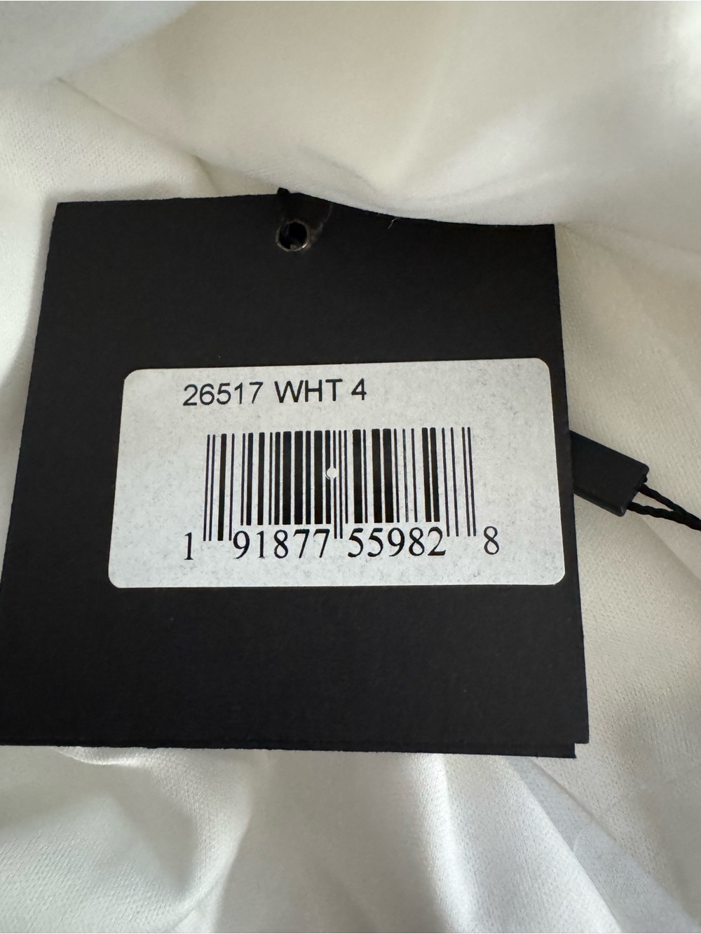NWT - Mac Duggal White One-Shoulder Strapless Evening Gown Thigh Slit Size 4 - Picture 6 of 7